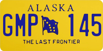 AK license plate GMP145