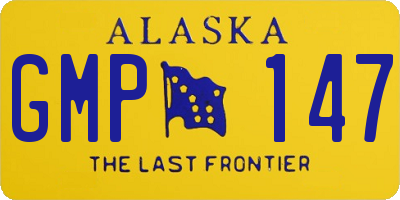 AK license plate GMP147