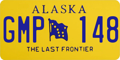 AK license plate GMP148