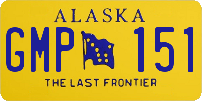 AK license plate GMP151