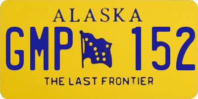 AK license plate GMP152