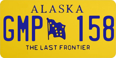 AK license plate GMP158