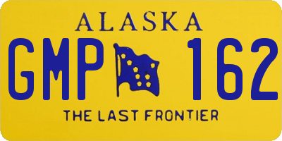 AK license plate GMP162