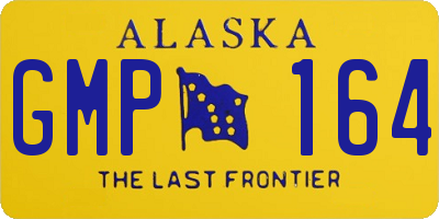 AK license plate GMP164