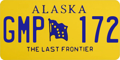AK license plate GMP172
