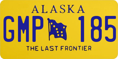 AK license plate GMP185