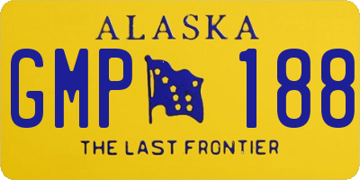 AK license plate GMP188