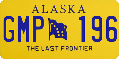 AK license plate GMP196