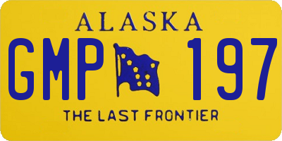 AK license plate GMP197