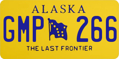 AK license plate GMP266