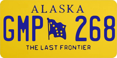 AK license plate GMP268