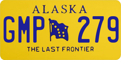 AK license plate GMP279