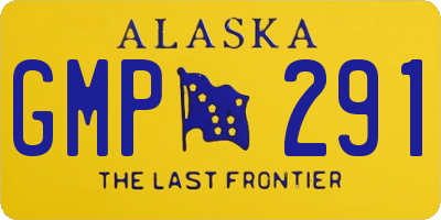 AK license plate GMP291