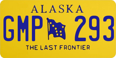 AK license plate GMP293