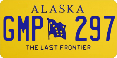 AK license plate GMP297