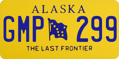 AK license plate GMP299