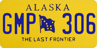 AK license plate GMP306