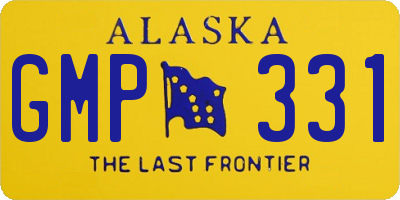AK license plate GMP331