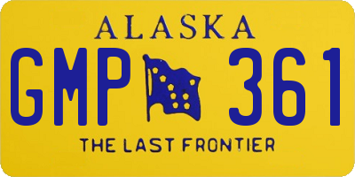 AK license plate GMP361