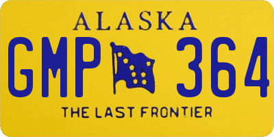 AK license plate GMP364
