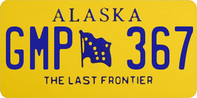 AK license plate GMP367