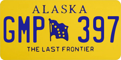 AK license plate GMP397