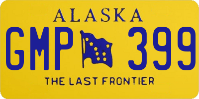 AK license plate GMP399