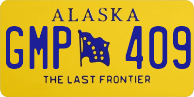 AK license plate GMP409