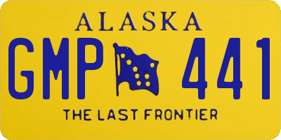 AK license plate GMP441