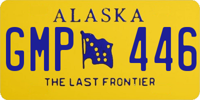AK license plate GMP446