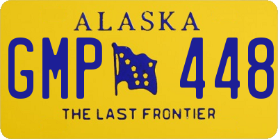 AK license plate GMP448