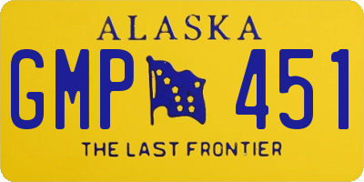 AK license plate GMP451