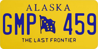 AK license plate GMP459