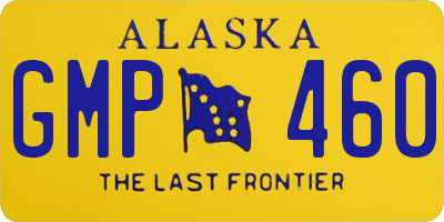 AK license plate GMP460