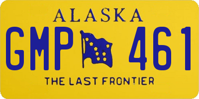 AK license plate GMP461