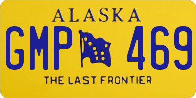 AK license plate GMP469