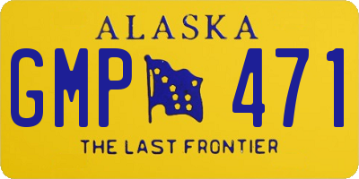 AK license plate GMP471