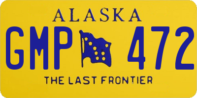 AK license plate GMP472