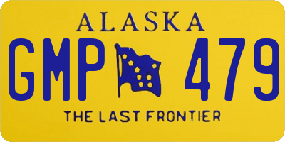 AK license plate GMP479