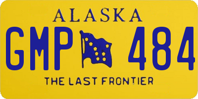 AK license plate GMP484