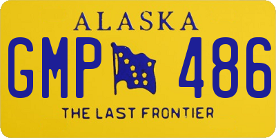 AK license plate GMP486