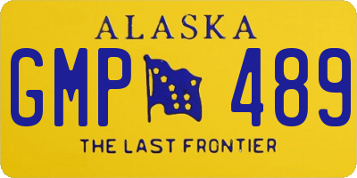 AK license plate GMP489