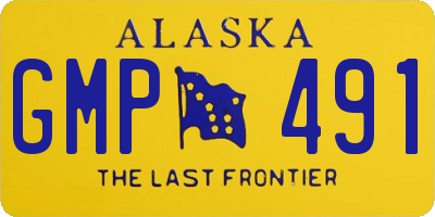 AK license plate GMP491