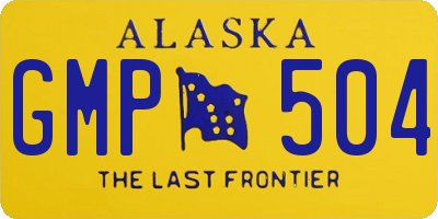 AK license plate GMP504
