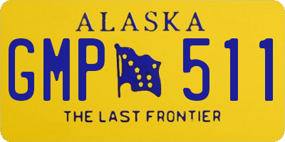 AK license plate GMP511