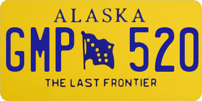 AK license plate GMP520