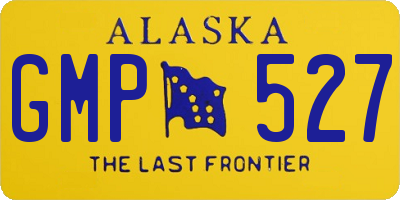 AK license plate GMP527