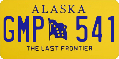 AK license plate GMP541