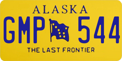 AK license plate GMP544