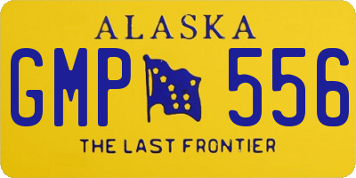 AK license plate GMP556